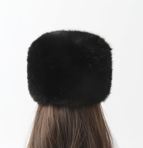 Winter Faux Fur Hat Warm Trapper Hat Cossack Russion Style Hat for Women in Saudi Arabia