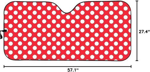 مظلة شمسية للزجاج الأمامي للسيارة باللون البرتقالي لسيارة الدفع الرباعي والشاحنة ذات الفقاعات المزدوجة والأكورديون القابلة للطي مقاس عالمي in Kuwait