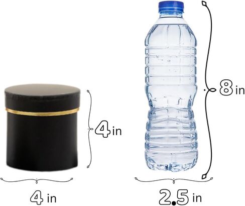 UNIKPACKAGING Set of 6 pcs, Small Round Shaped Flower Gift Boxes, 4" dia. x 4" inch, for Unique Flower and Gift Arrangements, Partry Favors (ALL White) in Kuwait