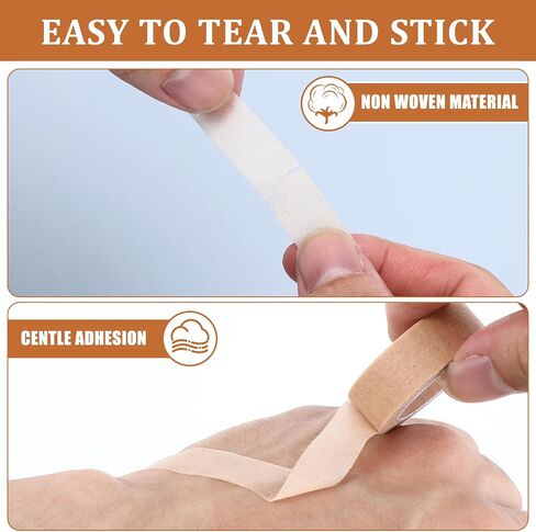 6 Rolls Breathable Nose Tape, Nose Tape for Rhinoplasty Shaping Paper Tape Self Adhesive Micropore Tape First Aid Tape for Wound Injuries Swelling Sports (0.5in x 10 Yd) in Saudi Arabia