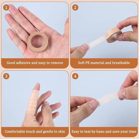 6 Rolls Breathable Nose Tape, Nose Tape for Rhinoplasty Shaping Paper Tape Self Adhesive Micropore Tape First Aid Tape for Wound Injuries Swelling Sports (0.5in x 10 Yd) in Saudi Arabia