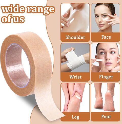 6 Rolls Breathable Nose Tape, Nose Tape for Rhinoplasty Shaping Paper Tape Self Adhesive Micropore Tape First Aid Tape for Wound Injuries Swelling Sports (0.5in x 10 Yd) in Saudi Arabia