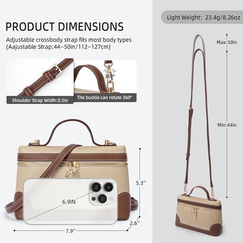 حقيبة كروس MEITRUE للنساء بمقبض علوي صغير وحقيبة كتف جلدية عصرية in Kuwait
