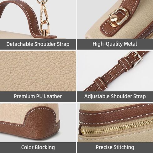 حقيبة كروس MEITRUE للنساء بمقبض علوي صغير وحقيبة كتف جلدية عصرية in Kuwait