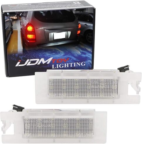 مجموعة إضاءة لوحة ترخيص LED كاملة 3 وات من iJDMTOY OEM-Fit متوافقة مع Hyundai 2010-2015 Tucson، مدعومة بثنائيات LED بيضاء زينون 18-SMD in Saudi Arabia