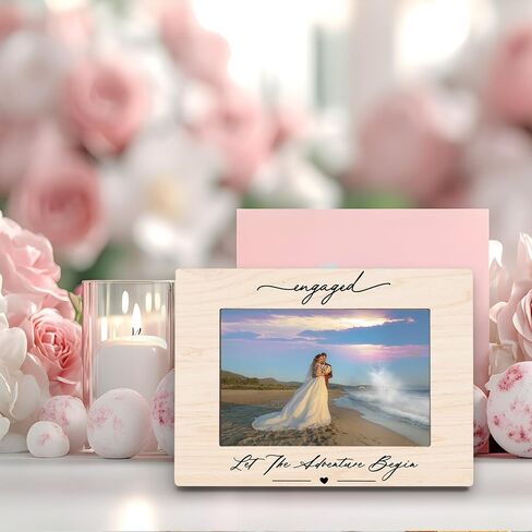 Mr and Mrs 4x6 Picture Frame, Mr and Mrs Gifts, Wedding Gifts for Newlyweds Couples Bride and Groom, Just Married Gifts, Honeymoon Gifts, Wedding Picture Photo Frames for Desk Decor in Kuwait