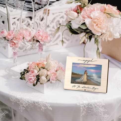 Mr and Mrs 4x6 Picture Frame, Mr and Mrs Gifts, Wedding Gifts for Newlyweds Couples Bride and Groom, Just Married Gifts, Honeymoon Gifts, Wedding Picture Photo Frames for Desk Decor in Kuwait