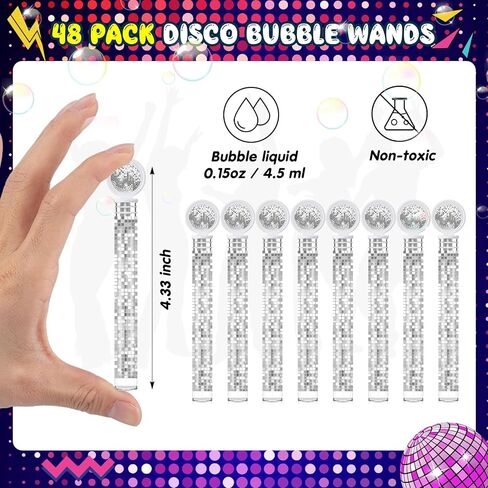 48 Pcs Bubble Wands Hawaiian Flower Themed Bubble Wand Mini Hibiscus Bubble Wand for Birthday Theme Party Favor Gift Outdoor Indoor in Kuwait