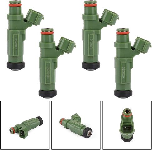Fuel Injectors Fit For Mitsubishi Lancer 2.0L 2004-2007# HDB250 842-12357 FJ974 4G1867 M1025 16448 1550576 MN128318 in Saudi Arabia