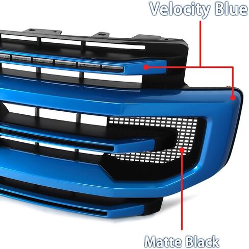 شواية أمامية سوداء لامعة متوافقة مع 2020-2022 Ford F250 F350 F450 F550 Platinum Style Super Duty Bumper Top Grille استبدال لـ LC3Z-8200-HA، LC3Z8200HA، LC3B8200HC5KBX in Kuwait