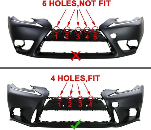 HECASA Lower and Upper Grill Compatible with 2014-2016 Lexus IS200t IS250 IS350 LX1200152, LX1036115/ 5211253070, 5311253061 F-Sport Grille Sit (2 Packages) in Saudi Arabia