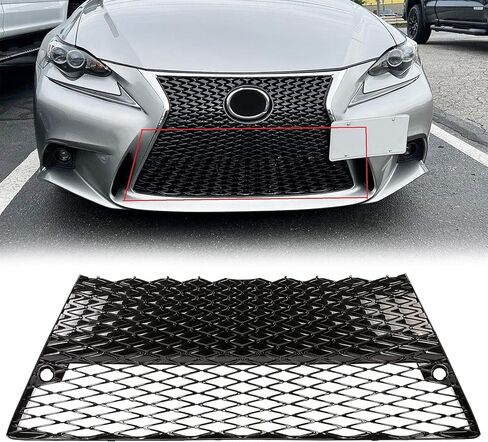 HECASA Lower and Upper Grill Compatible with 2014-2016 Lexus IS200t IS250 IS350 LX1200152, LX1036115/ 5211253070, 5311253061 F-Sport Grille Sit (2 Packages) in Saudi Arabia