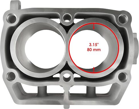 Caltric Cylinder Jug and Head Base Gaskets Compatible With Polaris RZR 800 Efi 2008 2009 2010 in Saudi Arabia