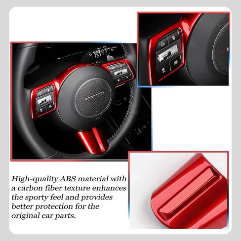 Steering Wheel Button Cover, for Hyundai Sonata 2024 2025,Steering Wheel Button Panel Protection Frame Molding Trim （Not Applicable to Sonata N-Series）- Wine Red in Saudi Arabia