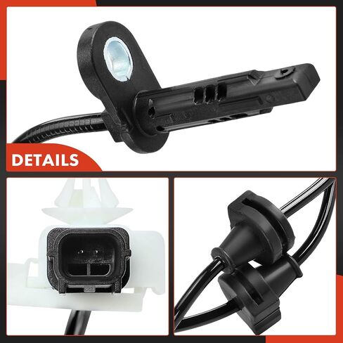 A-Premium Rear Left ABS Wheel Speed Sensor Compatible with [AWD] 2016-2024 Honda Pilot, Ridgeline, Passport & 2014-2016 Acura MDX - Rear Driver Side, Replace# 57475TZ6A02 in Saudi Arabia
