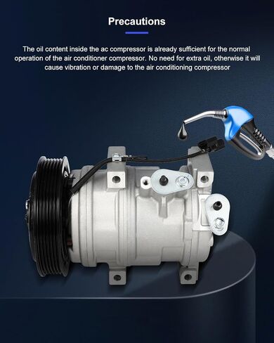 ECCPP AC Compressor Fast Cooling 2007-2013 Fit for Acura MDX 3.7L 2009-2015 Fit for Honda Pilot 3.5L Air Conditioning Compressor 6 Grooves 10PA17 in Saudi Arabia