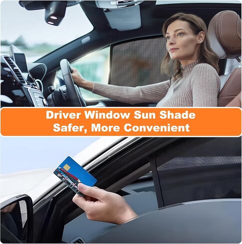 XCBYT RAV4 Window Sun Shades, Car Window Shades for 2019-2024 Toyota Rav4, Privacy Car Window Covers with Breathable Mesh - UV Protection, Heat Insulation for Camping Napping Breastfeeding in Kuwait