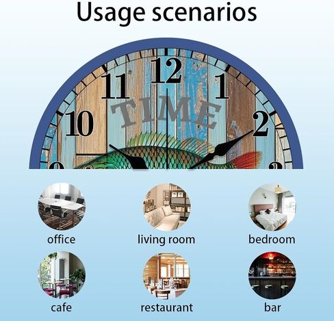 CHGCRAFT Black Islamic Copywriting Pattern Wall Clock 12 Inch Non-Ticking Clocks Round Wall Hanging Clock Battery Operated for Bedroom Living Room Kitchen Office in Saudi Arabia