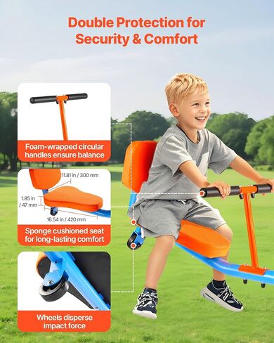 Vevor Geesaw Teeter Totter للأطفال في الهواء الطلق ، وسعة تحميل 100 رطل لكل مقعد ، والجلوس و teeter teeter مع الساقين 4 شرق ، وأجهزة ملعب مع الدوران 360 درجة تدور ل 3 3+ in Kuwait