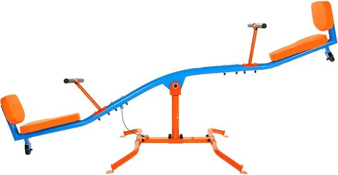 Vevor Geesaw Teeter Totter للأطفال في الهواء الطلق ، وسعة تحميل 100 رطل لكل مقعد ، والجلوس و teeter teeter مع الساقين 4 شرق ، وأجهزة ملعب مع الدوران 360 درجة تدور ل 3 3+ in Kuwait