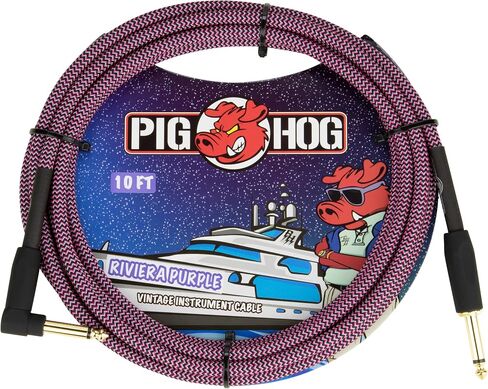 كابل أداة Pig Hog "Candy Apple Red، 10 بوصات. زاوية قائمة in Kuwait
