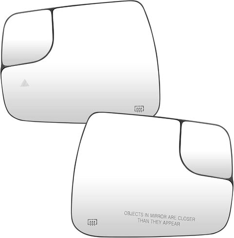 Left Driver + Right Passenger Side Mirror Glass Replacement Compatible with 2019 2020 2021 Dodge Ram 1500 Rear View Side Heated Mirror Replace 68402094AA 68402095AA in Saudi Arabia