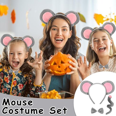 Leopard Costume Set Leopard Cat Ears Headband Leopard Cat Tail Bowtie and Gloves Kit Leopard Cat Accessories Cheetah Costume Cheetah Ears Headband Halloween Costume Adult Animal Party Cosplay in Saudi Arabia
