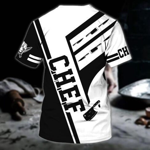 Personalized 3D Chef Shirt Gifts for Men & Women, Tshirt Cook Uniforms, Master Chef Gifts in Saudi Arabia
