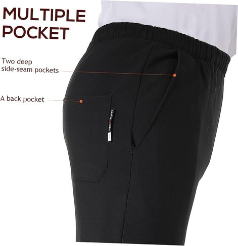 GANAZONO Mens Chef Cargo Pant Kitchen Uniforms Restaurant Work Pants in Saudi Arabia
