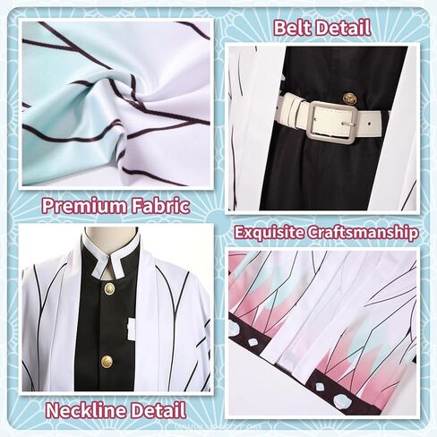 Halloween Anime Cosplay Costume Set for Adults Japanese Kimono Outfit with Necklace Cloak and Earrings in Saudi Arabia
