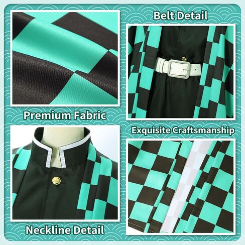 Halloween Anime Cosplay Costume Set for Adults Japanese Kimono Outfit with Necklace Cloak and Earrings in Saudi Arabia