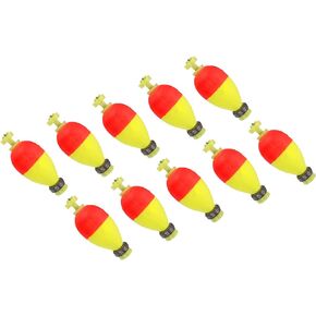 PATIKIL Fishing Bobbers Floats Pear Shape EVA Spring Foam Floats Weighted Bobbers for Bass Trout Freshwater Saltwater