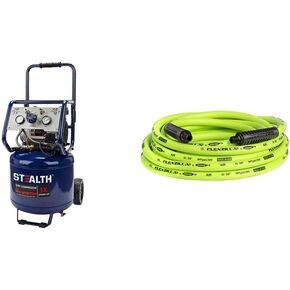 ضاغط هواء ستيلث 12 جالون فائق الهدوء، 1.5 حصان خالي من الزيت، ذروة 150 رطل لكل بوصة مربعة 68 ديسيبل ضاغط هواء، 5 قدم مكعب في الدقيقة عند 40 رطل لكل بوصة مربعة 4 قدم مكعب في الدقيقة عند 90 رطل لكل بوصة مربعة ضاغط هواء كهربائي صامت محمول طويل العمر مع عجلة  in Kuwait