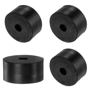 uxcell 4pcs Rubber Spacers 2" OD, 1/2" ID, 3/8" Height Round Anti Vibration Spacer Rubber Bushing Grommets Thick Rubber Washers for Home Car Accessories