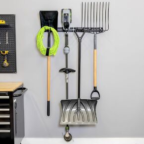 StoreYourBoard BLAT Tool Modular Garage Organization System, Adjustable Tool Storage Rack, Heavy Duty Steel Wall Mount Utility Racks Hold 600 lbs, 60 in. x 12 in. x 3 in.