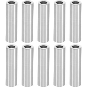PATIKIL M4 Aluminum Spacers, 10 Pcs Metal Spacer Aluminum 4.1mm ID x 6mm OD x 3mm L Aluminum Spacer Screw Standoff Round for 5/32inch or M4 Screw Bolts