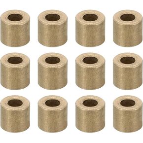 PATIKIL M3 Brass Spacers, 12 Pcs Metal Spacer Brass 3mm ID x 6mm OD x 4mm L Brass Spacers Screw Standoff for 1/8 Inch or M3 Screw