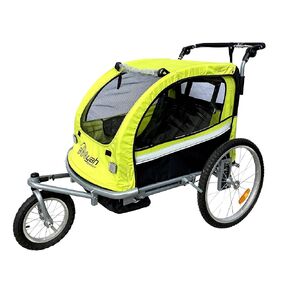 Booyah Strollers Child Baby Bike Bicycle Trailer and Stroller II (Green)