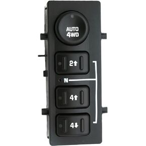 901-072 4x4 Switch 4WD Wheel Drive Switch for Chevy Silverado Suburban Avalanche Tahoe 2003-2007, GMC Sierra Yukon, Cadillac Escalade | Replaces OE# 19259313