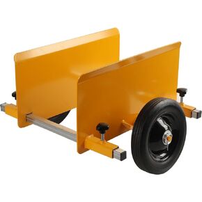 AR-PRO Heavy Duty Panel Dolly - 600LB Weight Capacity, Up to 9" Width Capacity with 8" Solid Rubber Wheels - Sturdy Adjustable Panel Cart for Panel Mover, Wood Mover, Drywall Mover and Door Dolly