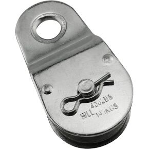 AXLIZER Fixed Single Pulley Fixed Eye Steel Pulley Wall-Mounted Pulley Metal Wire Rope Pulley