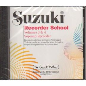 Suzuki Recorder School (Soprano Recorder), Vol 3 & 4 (Suzuki Recorder School, Vol 3 & 4)