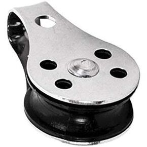 MarineNow 25mm Sailing Block Marine 316 Stainless Steel Rope Pulley Nylon Sheave Single Lashing Eye