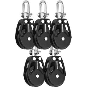 BlueShark 2250 Sailing Pulley Blocks 38mm Single Swivel (5-Pack)