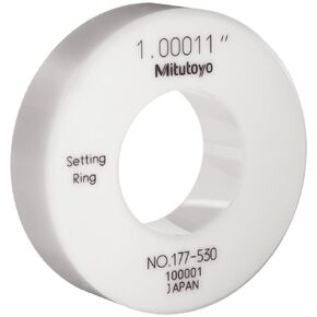 Mitutoyo 177-530 Ceramic Setting Ring 1" Size, +/-0.00006" Accuracy