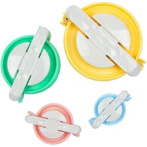 4 Sizes Pompom Maker Set Fluff Ball Weaver Maker Fluff Ball Bobble Weaver Craft Knitting Wool Tool Easy Way to Make Pompoms(Random Color)