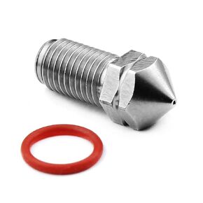 Micro Swiss Brass Plated Wear Resistant Nozzle for Ultimaker 3 UM3 (.6mm)