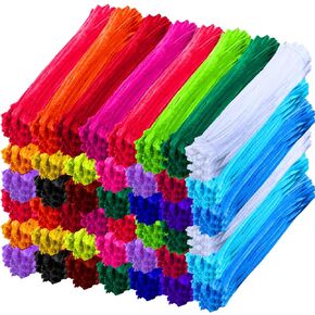 Libima 3800 Pcs Pipe Cleaners Bulk 20 Colors Pipe Cleaners Craft Supplies Chenille Stems Fuzzy Sticks Making Art Flower Kit for School DIY Project Creative Back to School Women Mother Days Gifts