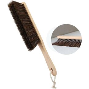BSMstone Wooden Handle Brush Hand Broom Household Cleaning Brush Soft Bristles Dusting Brush for Bed,Sofa,Furniture,Clothes,Car