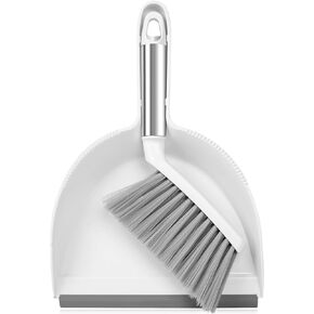 Zehrai Small Broom and Dustpan Set, Dustpan and Brush Set, Small Brush and Dustpan Set, Hand Broom and Dustpan Set, Mini Handheld Dustpan with Home, Desktop, Kitchen, pet